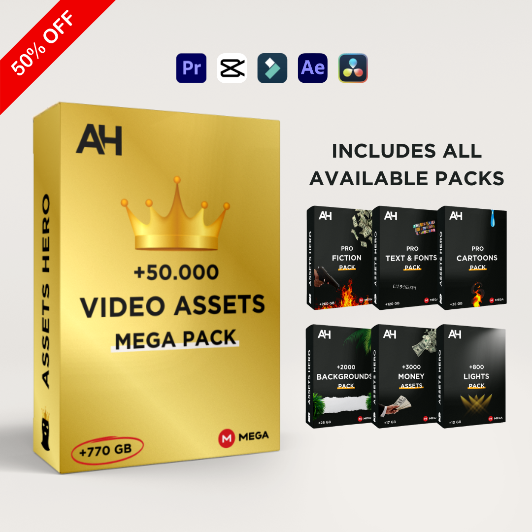+50.000 Video Assets (+770 GB) | + OTHER PACKS