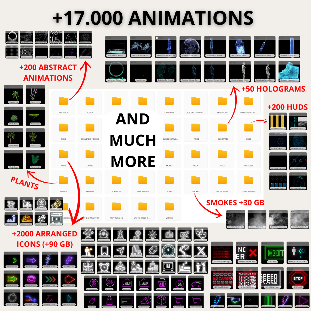 +50.000 Video Assets (+770 GB) | + OTHER PACKS