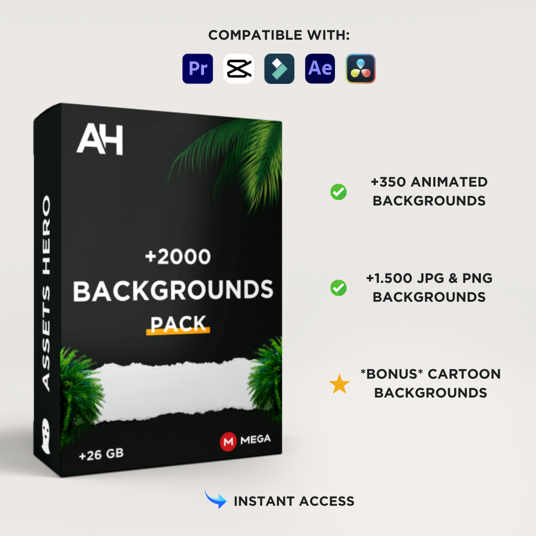 +2000 Backgrounds | +26 GB