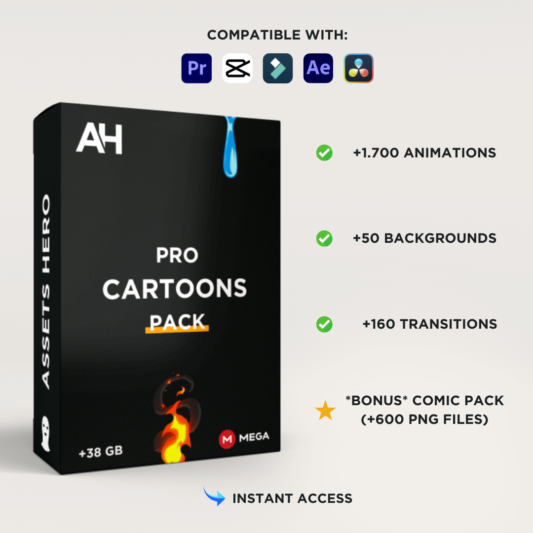 Pro Cartoons Pack | +38 GB